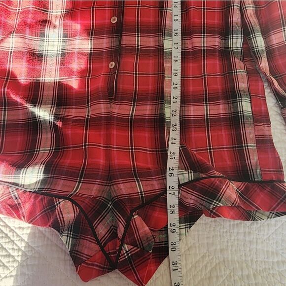 Victoria's secret flannel plaid pajama romper - Picture 12 of 13